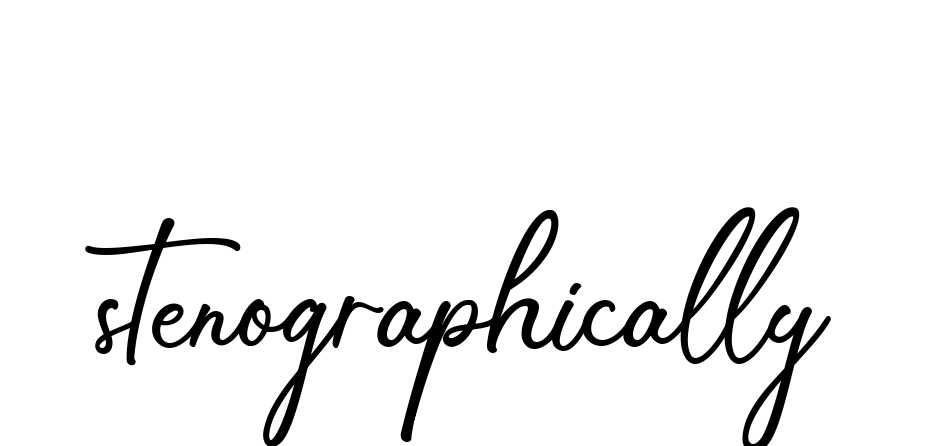 Stenographically signature