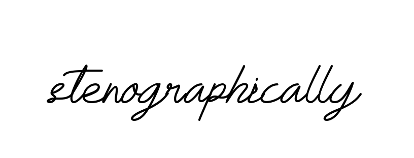 Stenographically signature