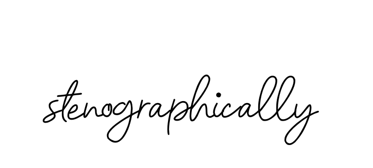 Stenographically signature