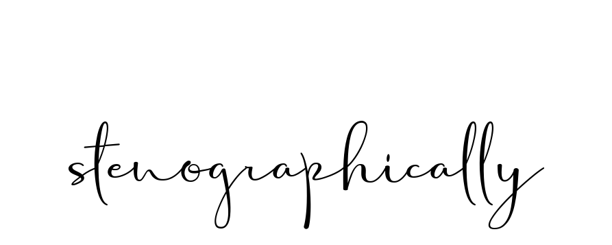 Stenographically signature