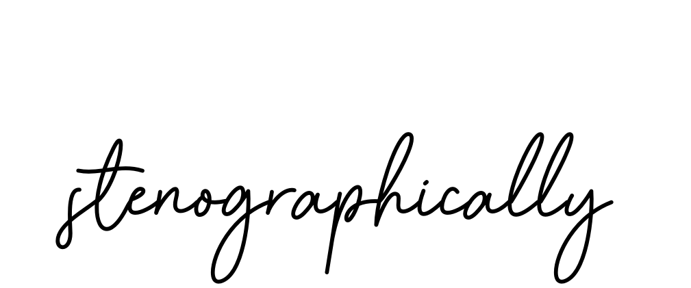 Stenographically signature
