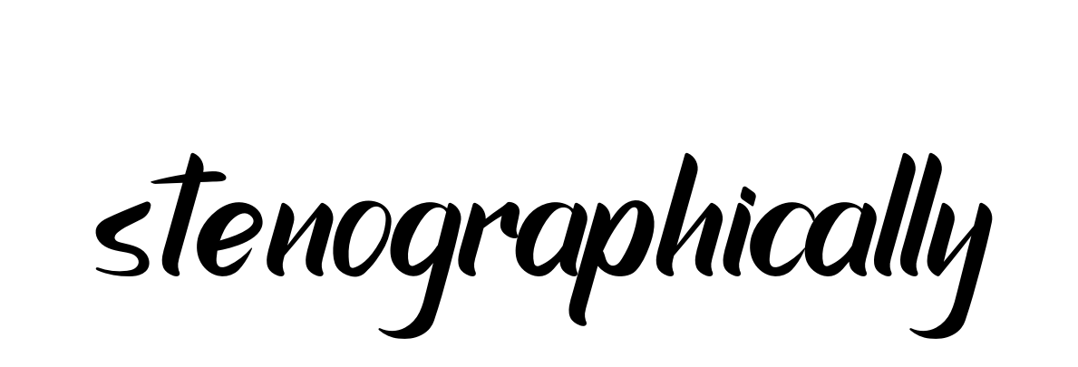 Stenographically signature