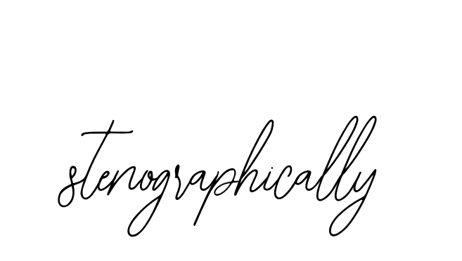Stenographically signature