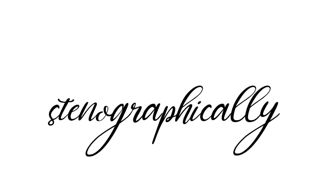 Stenographically signature