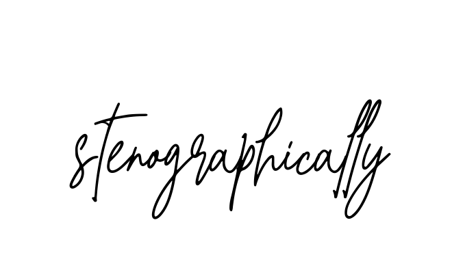 Stenographically signature