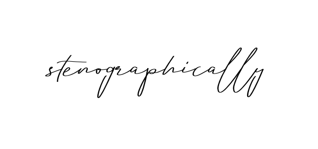 Stenographically signature
