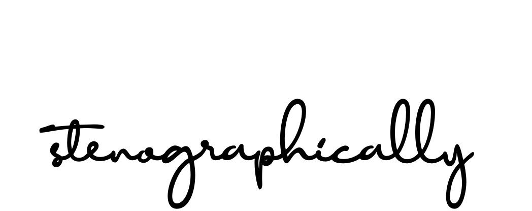 Stenographically signature