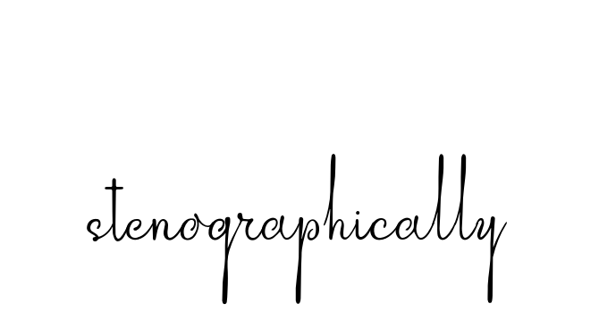 Stenographically signature