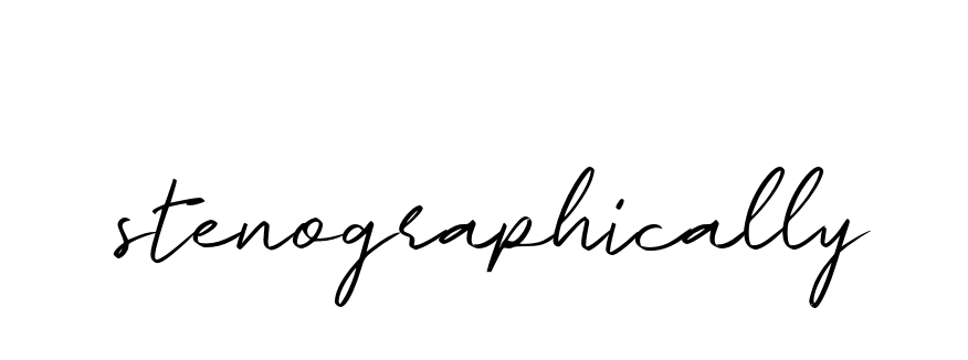 Stenographically signature