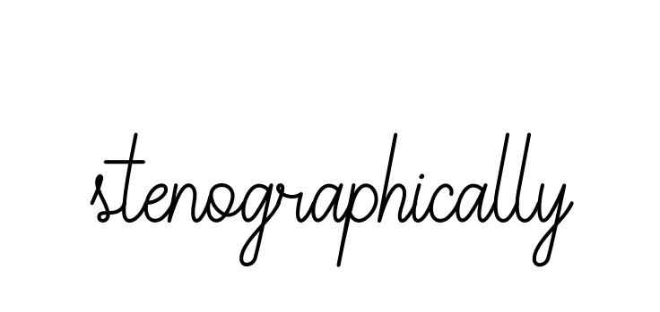 Stenographically signature
