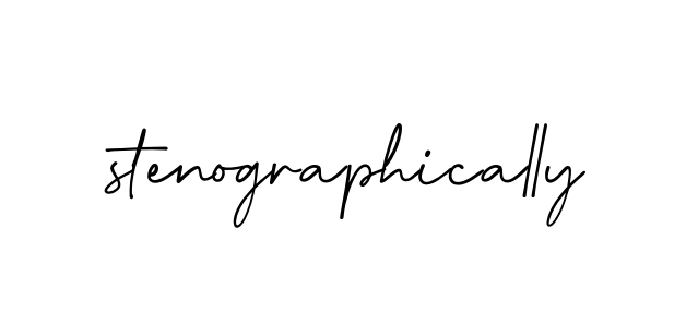 Stenographically signature