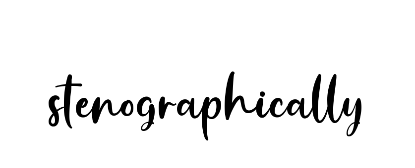 Stenographically signature