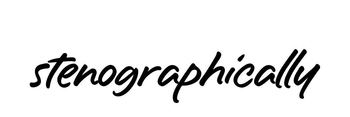 Stenographically signature