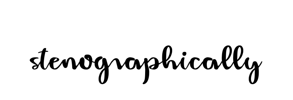 Stenographically signature