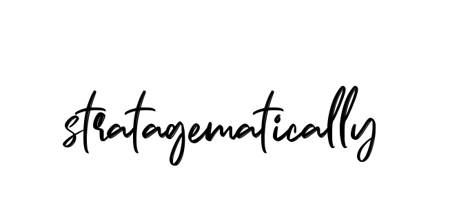 Handwritten Signature for Stratagematically - Style 141 Online