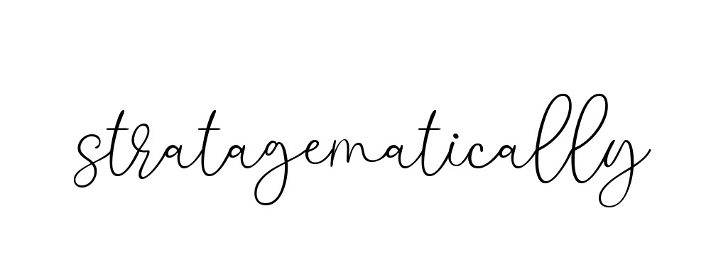 Handwritten Signature for Stratagematically - Style 147 Online