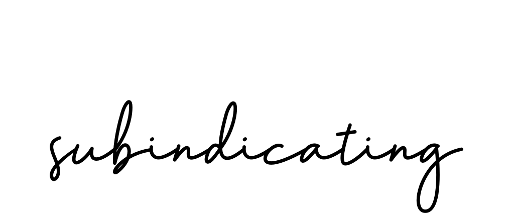 Subindicating signature