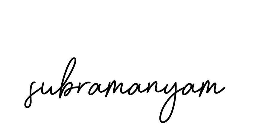 Subramanyam- signature