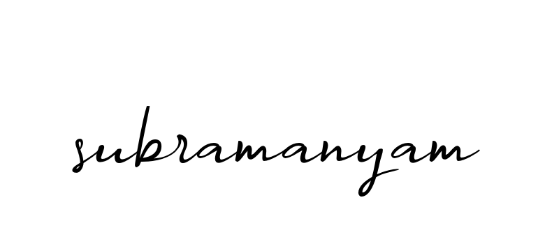 Subramanyam- signature