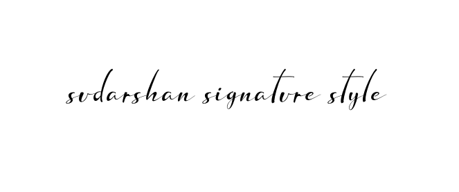 Handwritten Signature for Sudarshan-signature-style - Style 132 Online
