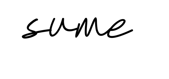 Handwritten Signature for Sume - Style 155 Online