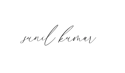 Handwritten Signature for Sunil-kumar - Style 134 Online