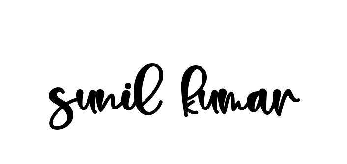 Handwritten Signature for Sunil-kumar - Style 136 Online