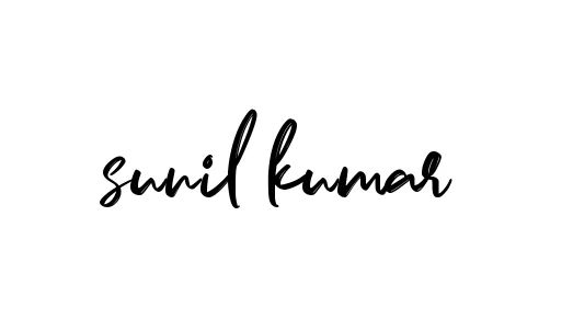 Handwritten Signature for Sunil-kumar - Style 141 Online