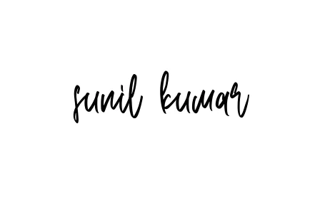 Handwritten Signature for Sunil-kumar - Style 143 Online