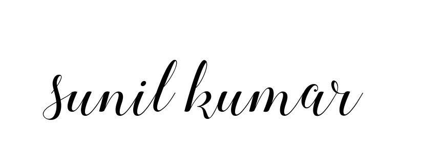 Handwritten Signature for Sunil-kumar - Style 144 Online