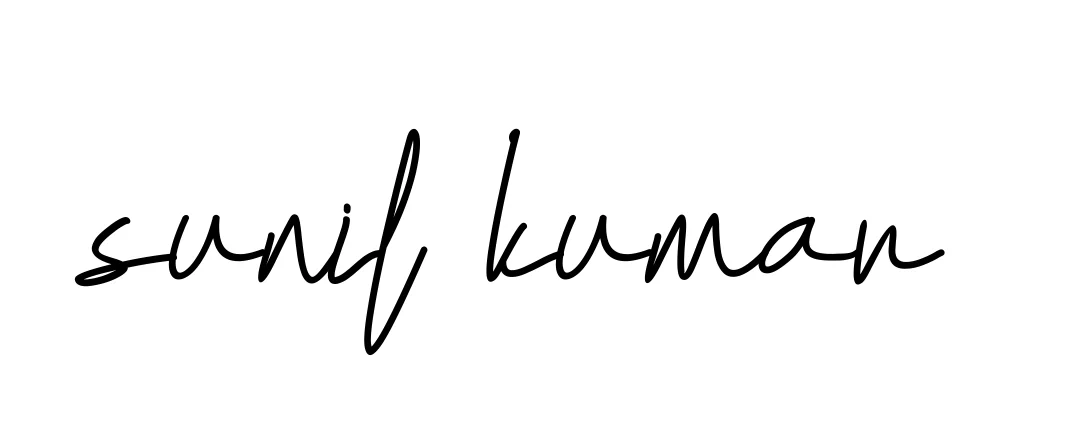 Handwritten Signature for Sunil-kumar - Style 155 Online