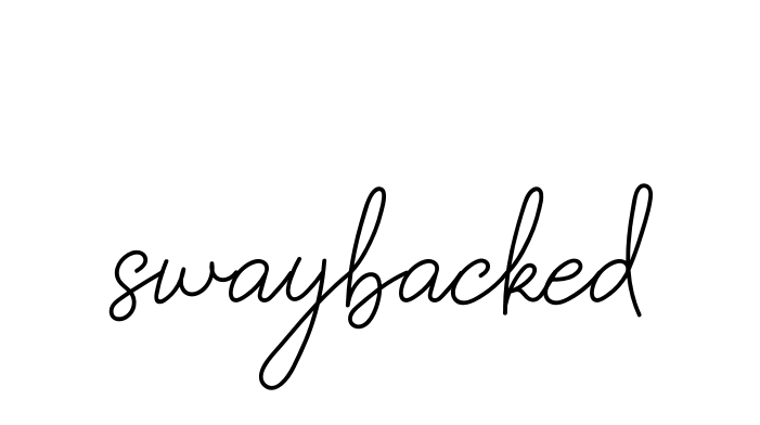 Handwritten Signature for Swaybacked - Style 145 Online