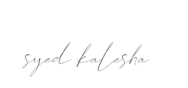 Syed-kalesha signature