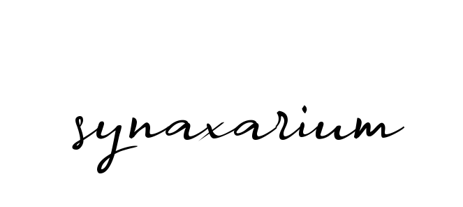 Synaxarium signature