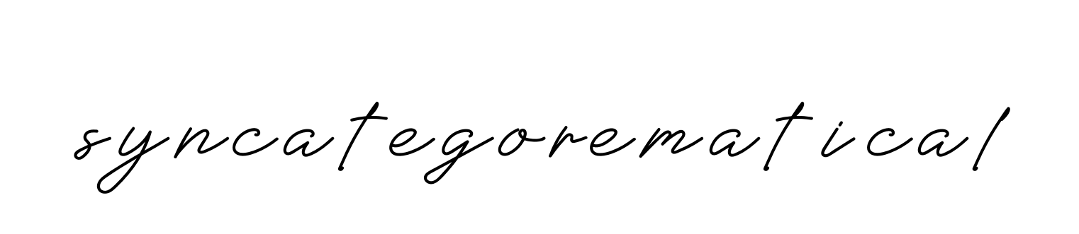 Handwritten Signature for Syncategorematical - Style 152 Online