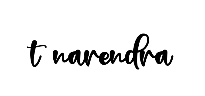 Handwritten Signature for T-narendra - Style 136 Online