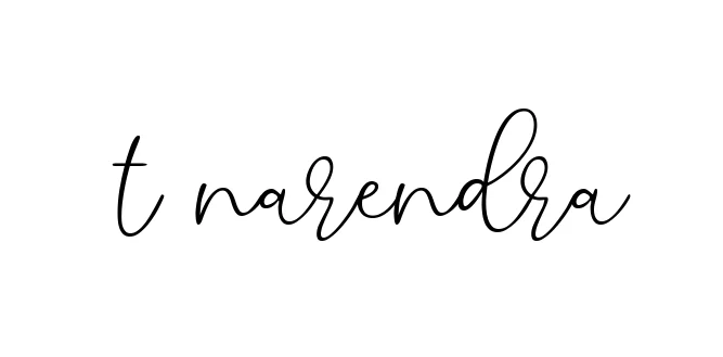 Handwritten Signature for T-narendra - Style 147 Online