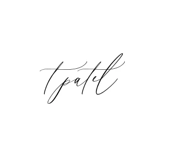 Handwritten Signature for T-patel- - Style 134 Online