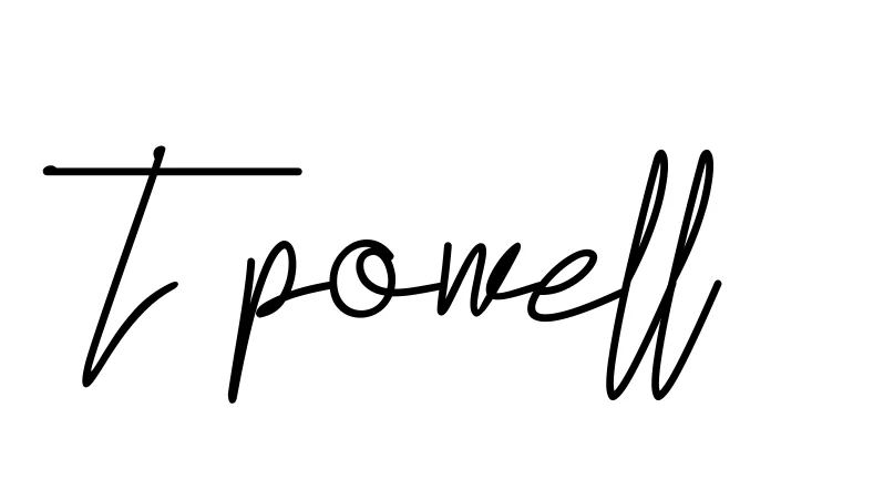 Handwritten Signature for T-powell - Style 155 Online