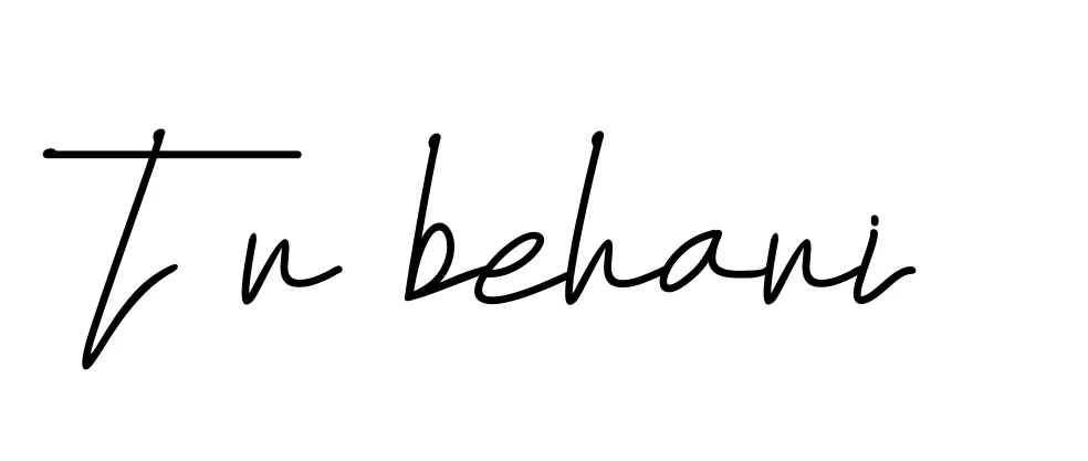 Handwritten Signature for T-r-behari - Style 155 Online