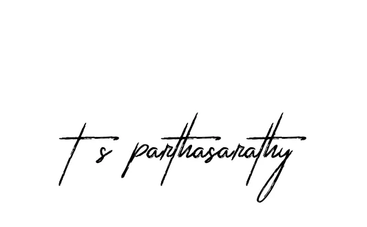 Handwritten Signature for T-s-parthasarathy - Style 133 Online