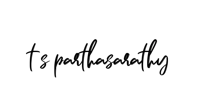 Handwritten Signature for T-s-parthasarathy - Style 141 Online
