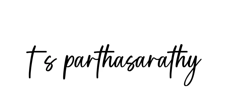 Handwritten Signature for T-s-parthasarathy - Style 142 Online