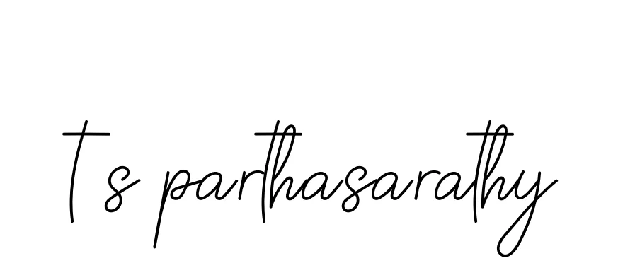Handwritten Signature for T-s-parthasarathy - Style 145 Online