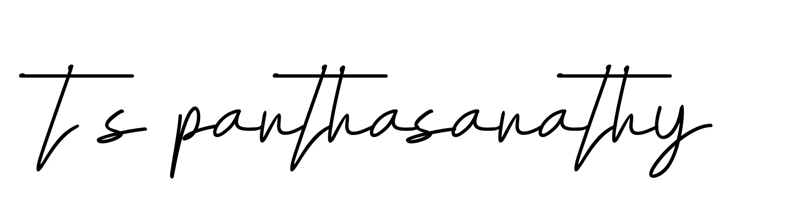 Handwritten Signature for T-s-parthasarathy - Style 155 Online