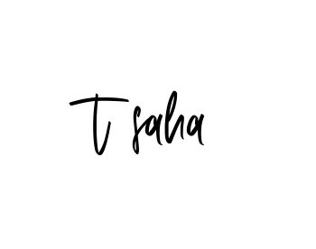 Handwritten Signature for T-saha - Style 143 Online