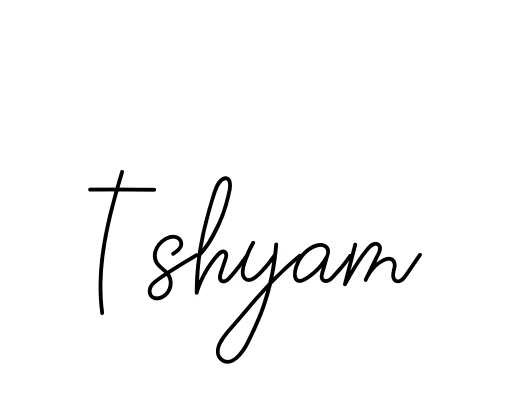 Handwritten Signature for T-shyam - Style 145 Online