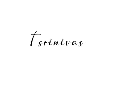 Handwritten Signature for T-srinivas- - Style 132 Online