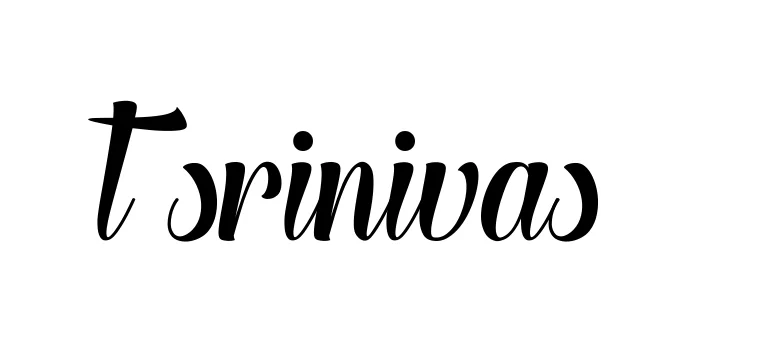 Handwritten Signature for T-srinivas- - Style 148 Online