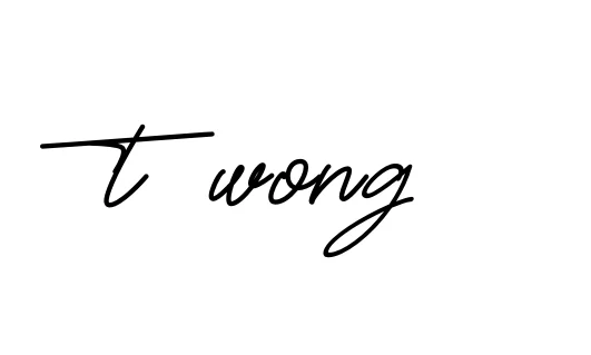 Handwritten Signature for T-wong - Style 150 Online